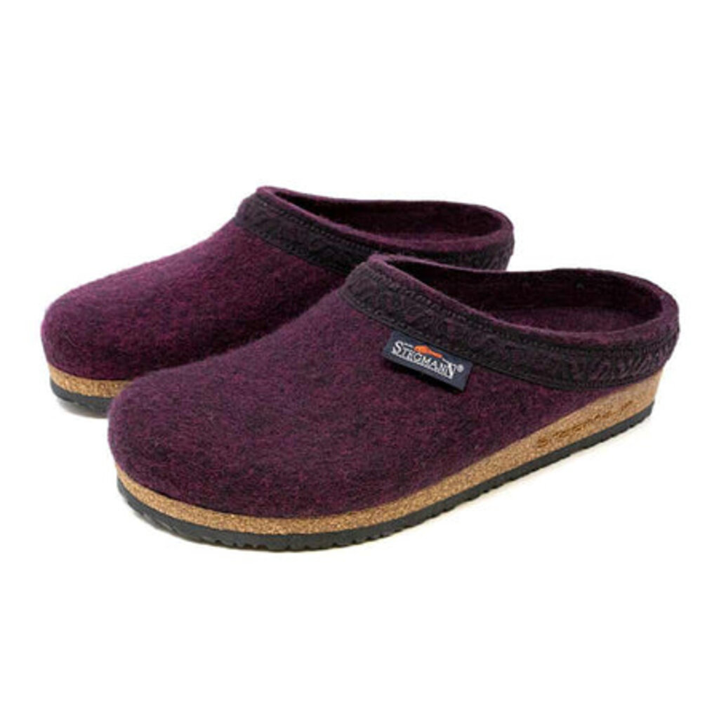 STEGMANN WOMEN'S ORIGINAL 108 WOOL CLOG-DARK MAGENTA