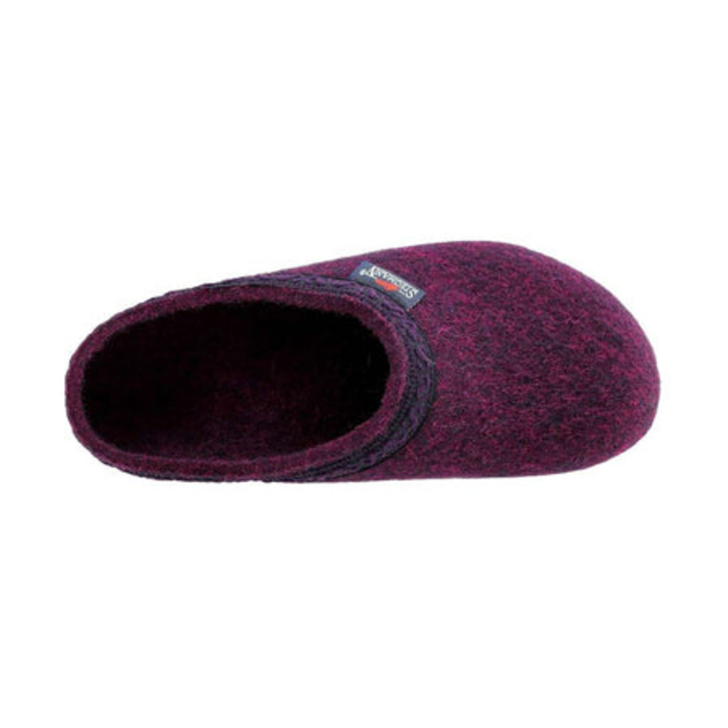STEGMANN WOMEN'S ORIGINAL 108 WOOL CLOG-DARK MAGENTA