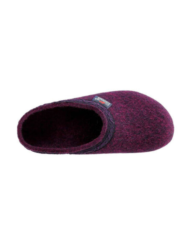 STEGMANN WOMEN'S ORIGINAL 108 WOOL CLOG-DARK MAGENTA