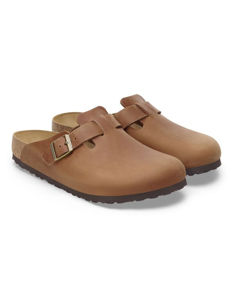 BIRKENSTOCK BOSTON OILED LEATHER-COGNAC