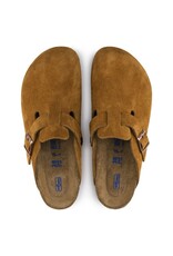 BIRKENSTOCK BOSTON SOFT FOOTBED SUEDE LEATHER-MINK
