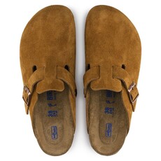 BIRKENSTOCK BOSTON SOFT FOOTBED SUEDE LEATHER-MINK