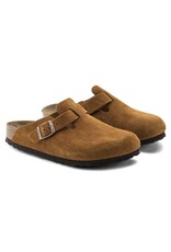 BIRKENSTOCK BOSTON SOFT FOOTBED SUEDE LEATHER-MINK