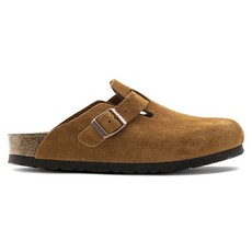 BIRKENSTOCK BOSTON SOFT FOOTBED SUEDE LEATHER-MINK