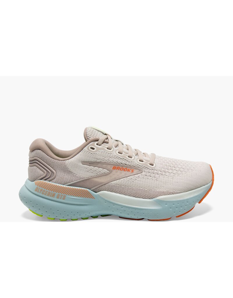 BROOKS WOMEN'S GLYCERIN GTS 21-COCONUT/AQUA/AUTUMN SUNSET