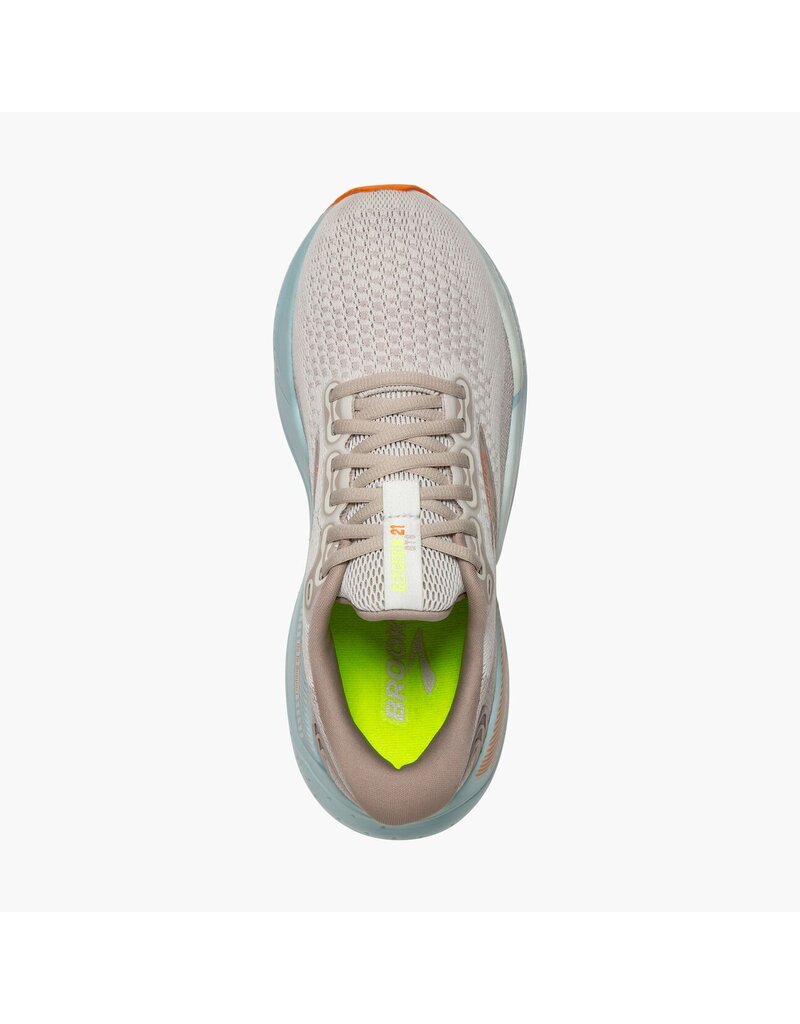 BROOKS WOMEN'S GLYCERIN GTS 21-COCONUT/AQUA/AUTUMN SUNSET