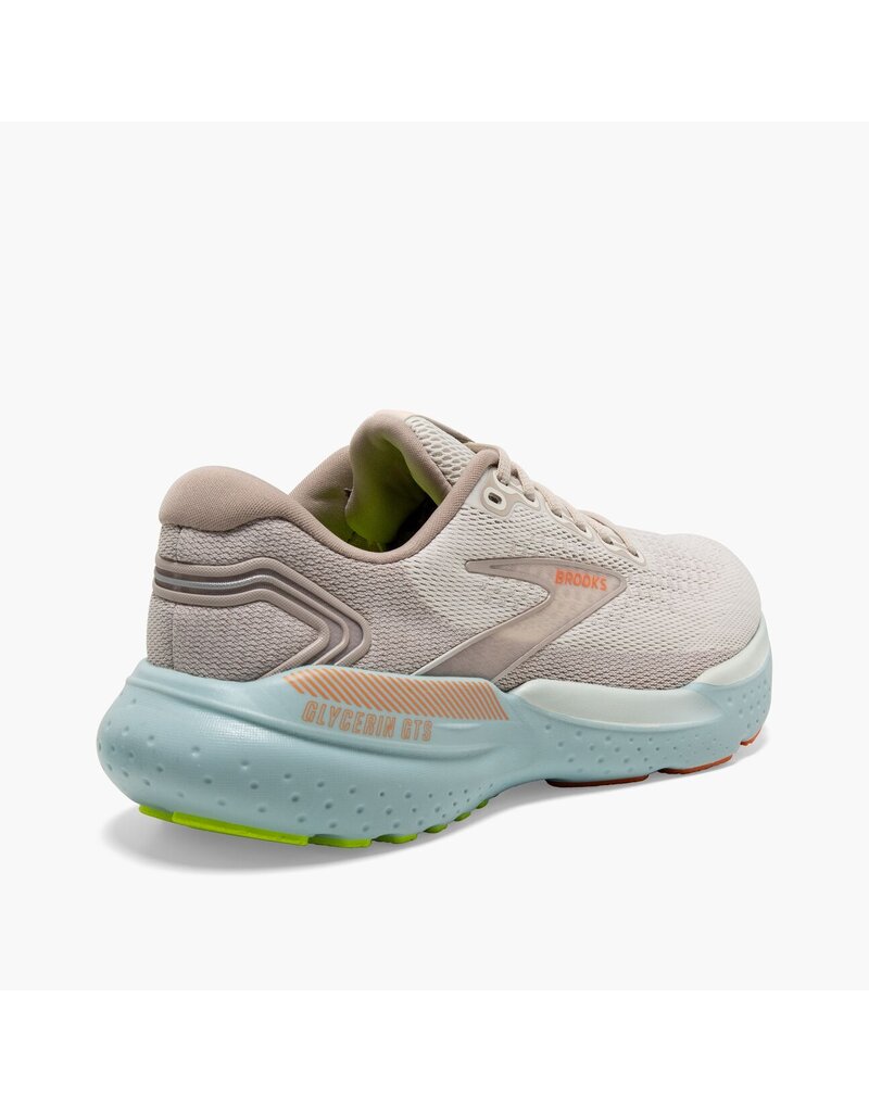BROOKS WOMEN'S GLYCERIN GTS 21-COCONUT/AQUA/AUTUMN SUNSET