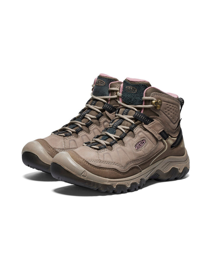 KEEN WOMEN'S TARGHEE IV MID WP-BRINDLE/NOSTALGIA ROSE
