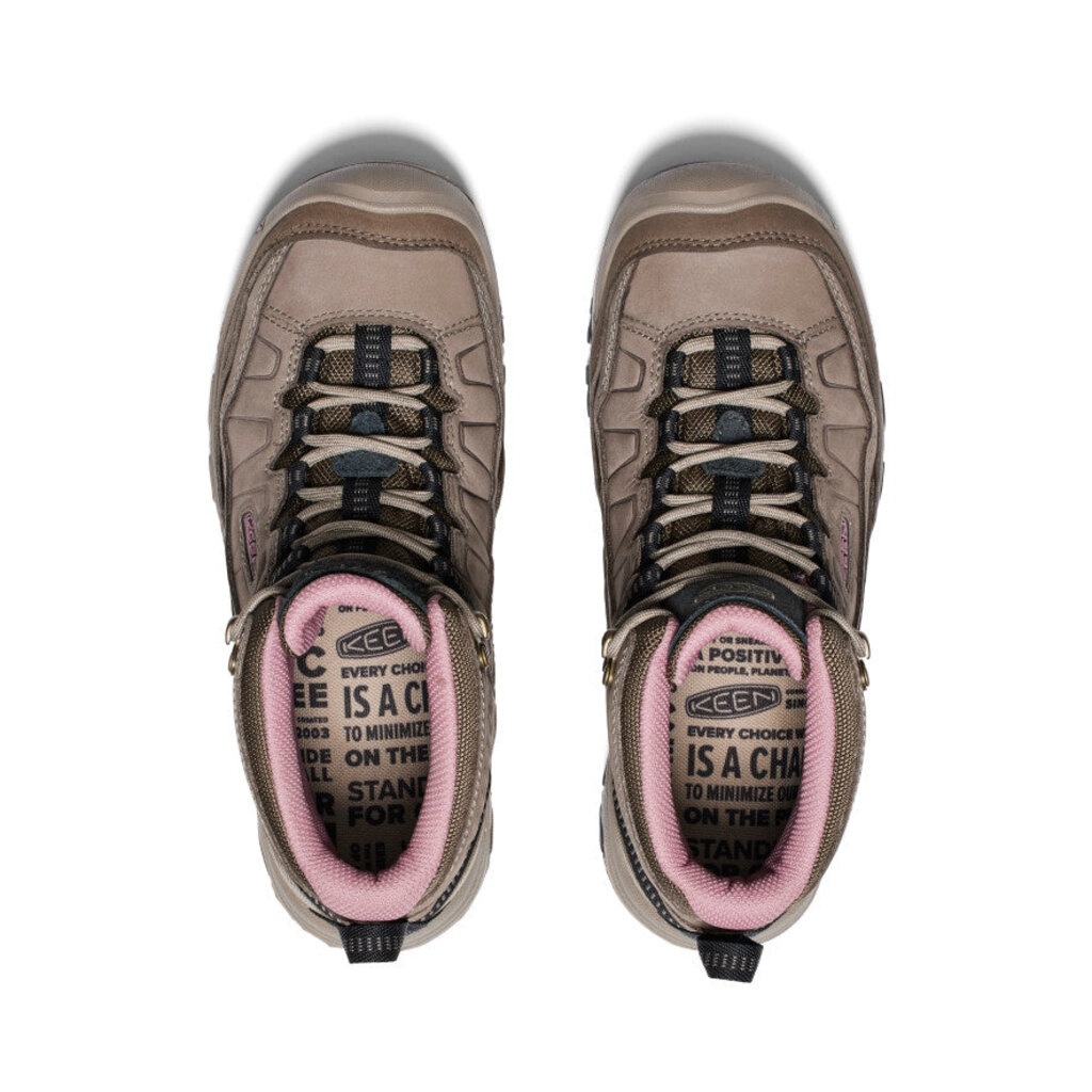 KEEN WOMEN'S TARGHEE IV MID WP-BRINDLE/NOSTALGIA ROSE