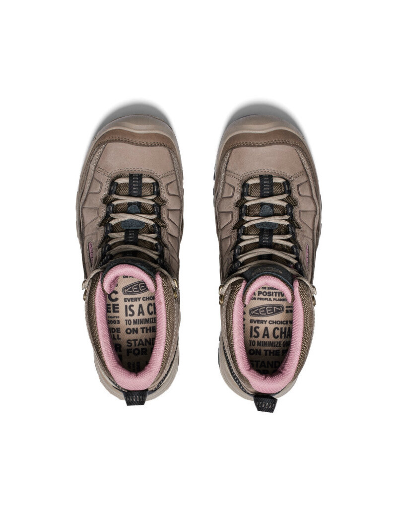 KEEN WOMEN'S TARGHEE IV MID WP-BRINDLE/NOSTALGIA ROSE