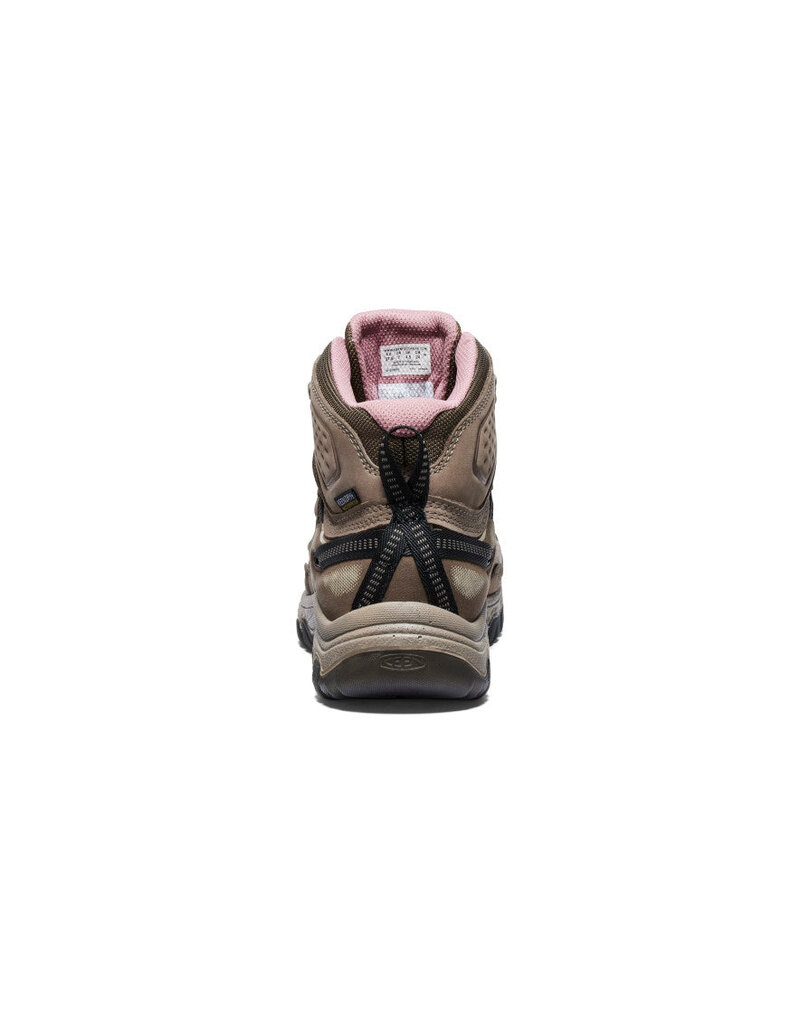 KEEN WOMEN'S TARGHEE IV MID WP-BRINDLE/NOSTALGIA ROSE