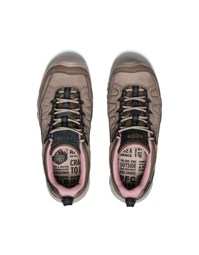 KEEN WOMEN'S TARGHEE IV LOW WP-BRINDLE/NOSTALGIA ROSE