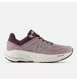 NEW BALANCE WOMEN'S 860V14-ICE WINE/PLUM BROWN/SILVER METALLIC