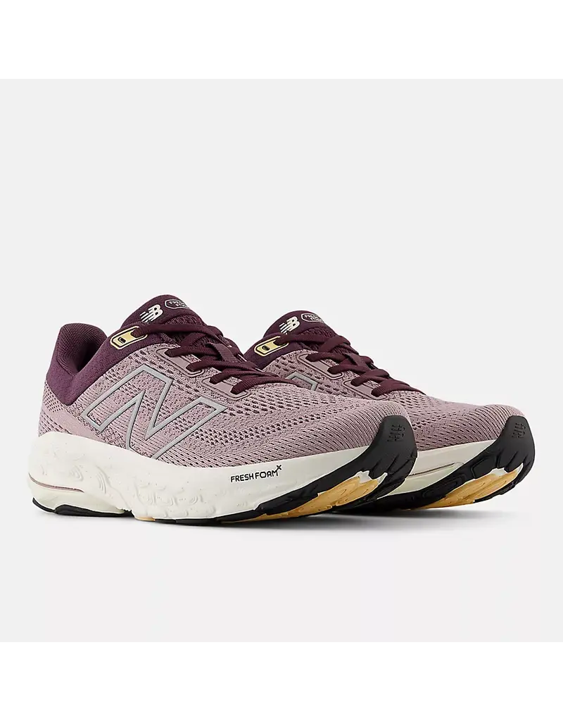 NEW BALANCE WOMEN'S 860V14-ICE WINE/PLUM BROWN/SILVER METALLIC