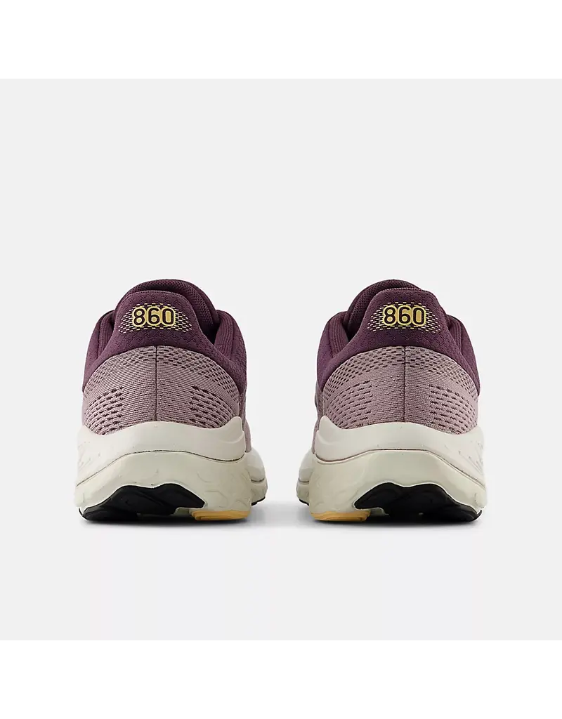 NEW BALANCE WOMEN'S 860V14-ICE WINE/PLUM BROWN/SILVER METALLIC