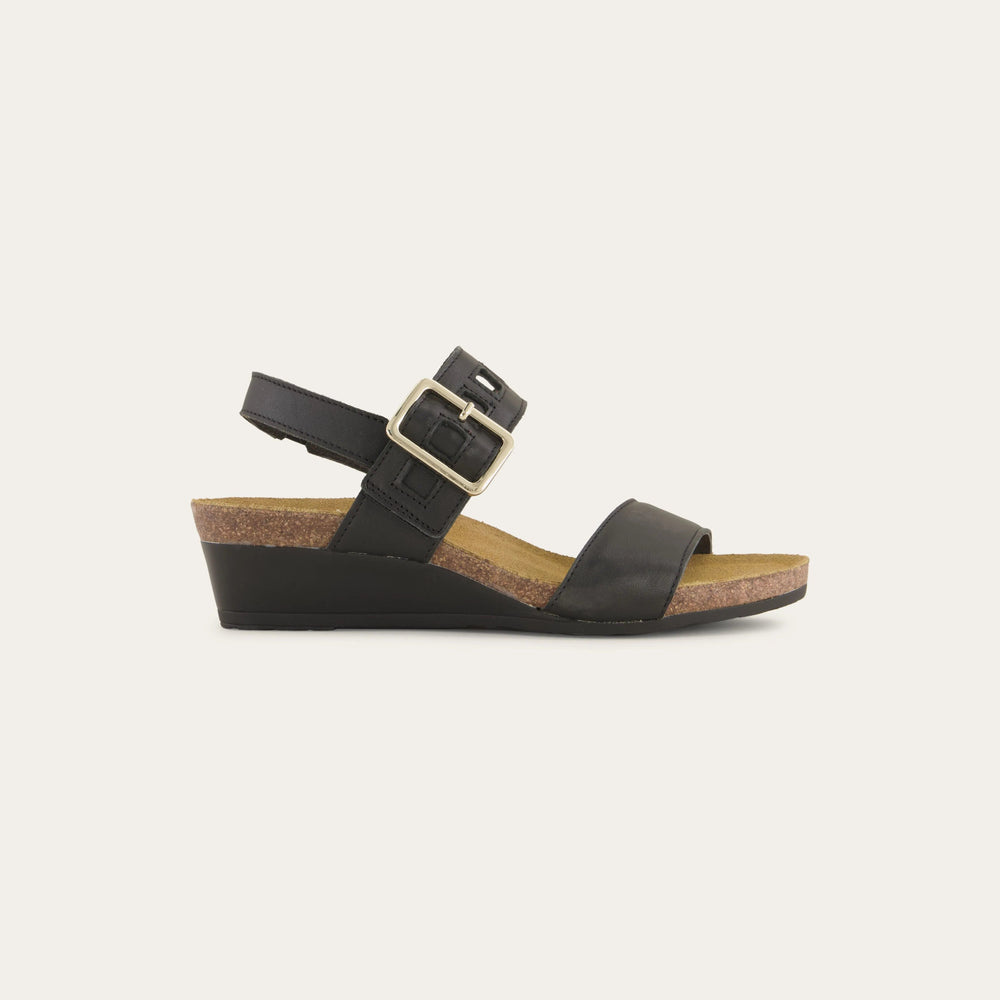 NAOT WOMEN'S DYNASTY LEATHER-JET BLACK