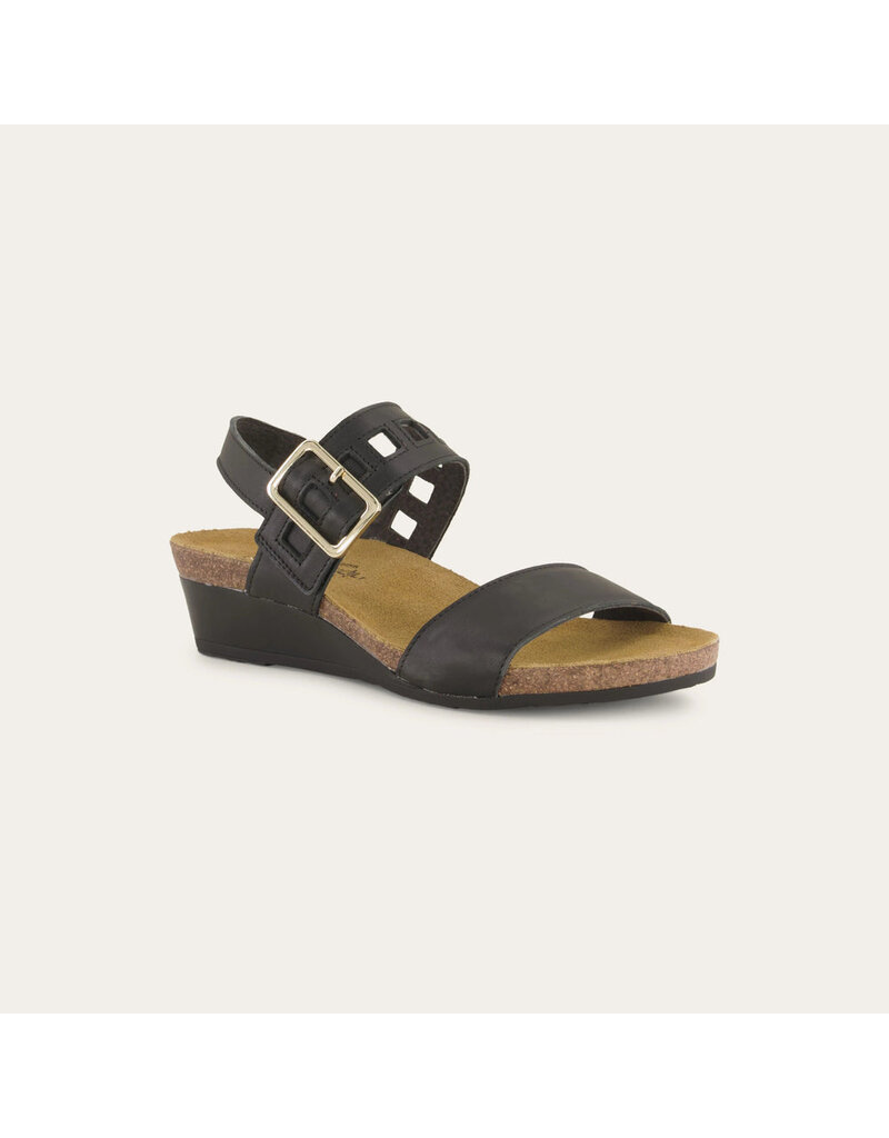 NAOT WOMEN'S DYNASTY LEATHER-JET BLACK