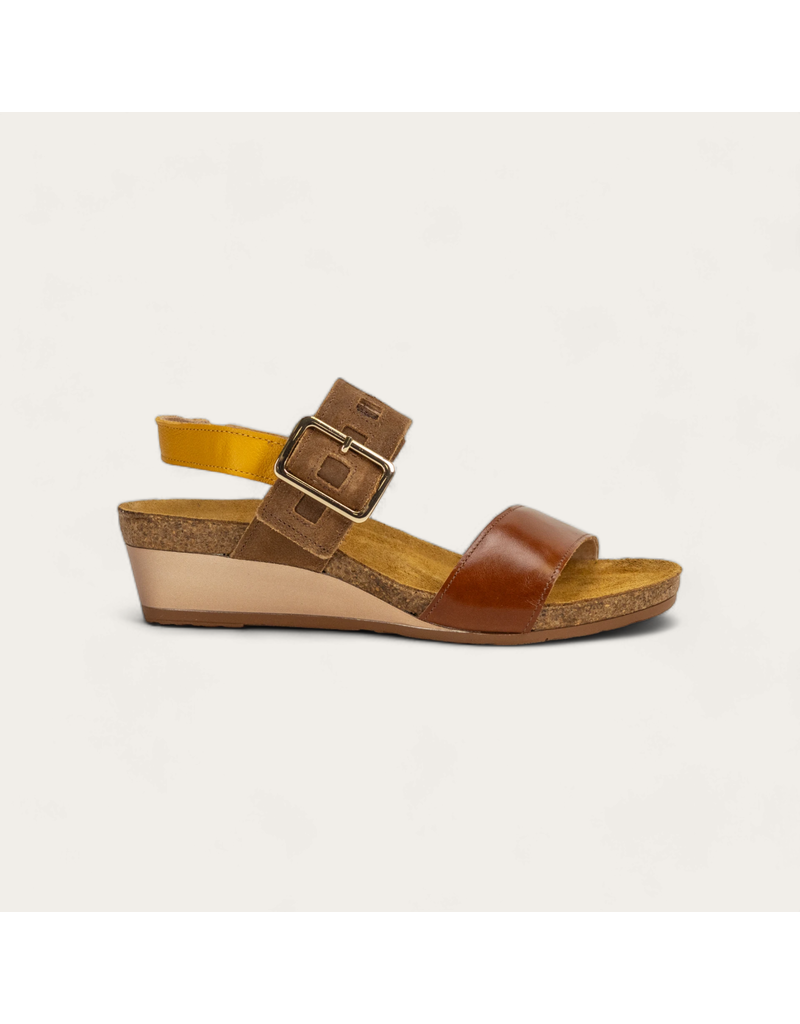 NAOT WOMEN'S DYNASTY-MAPLE BROWN/RADIANT GOLD