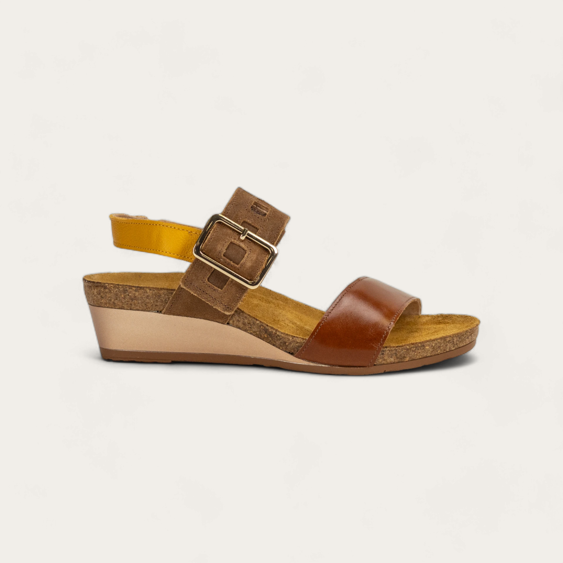 NAOT WOMEN'S DYNASTY-MAPLE BROWN/RADIANT GOLD