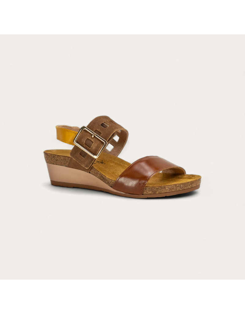 NAOT WOMEN'S DYNASTY-MAPLE BROWN/RADIANT GOLD