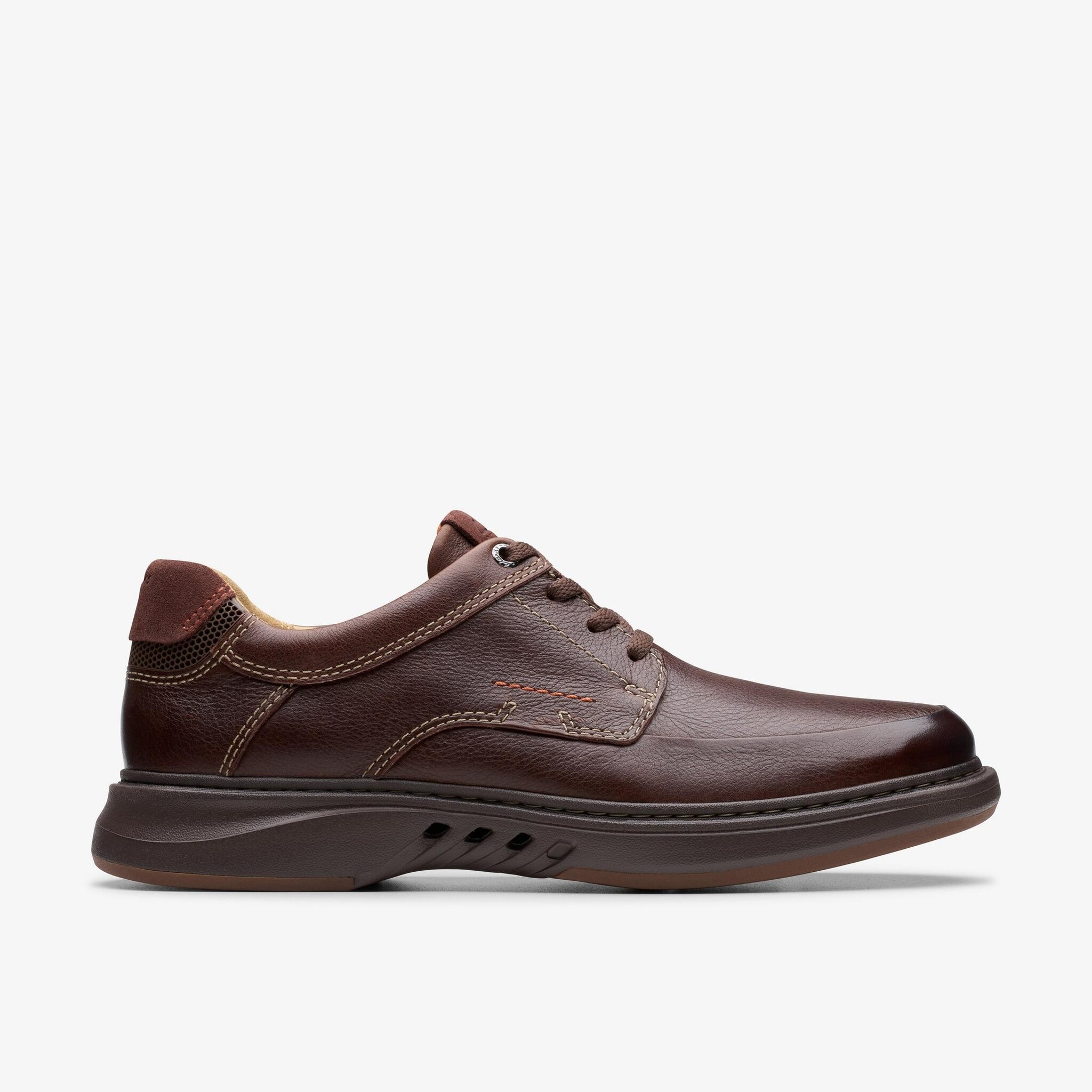 CLARKS MEN'S UN BRILEY LACE-MAHOGANY