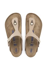 BIRKENSTOCK GIZEH SOFT FOOTBED NUBUCK LEATHER-SANDCASTLE