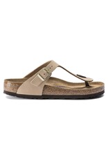 BIRKENSTOCK GIZEH SOFT FOOTBED NUBUCK LEATHER-SANDCASTLE