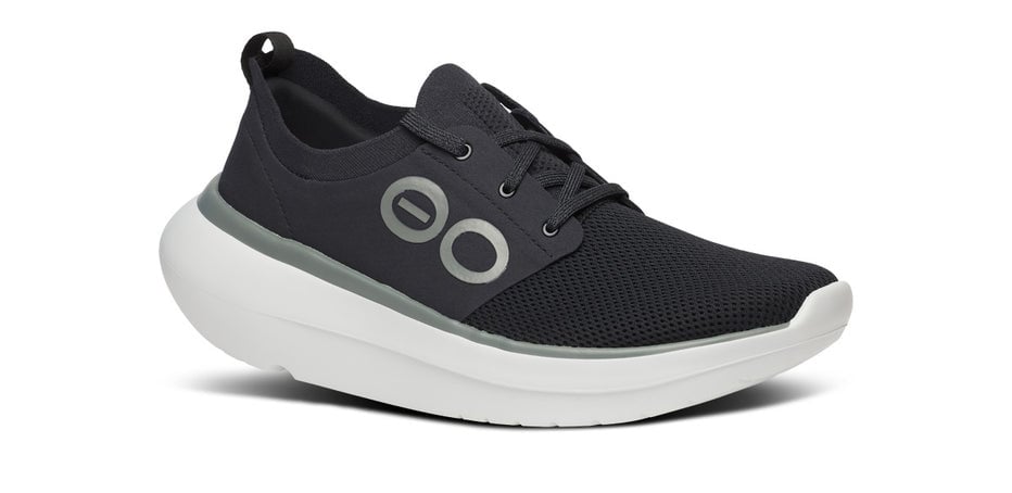 OOFOS MEN'S OOMY STRIDE-WHITE/BLACK