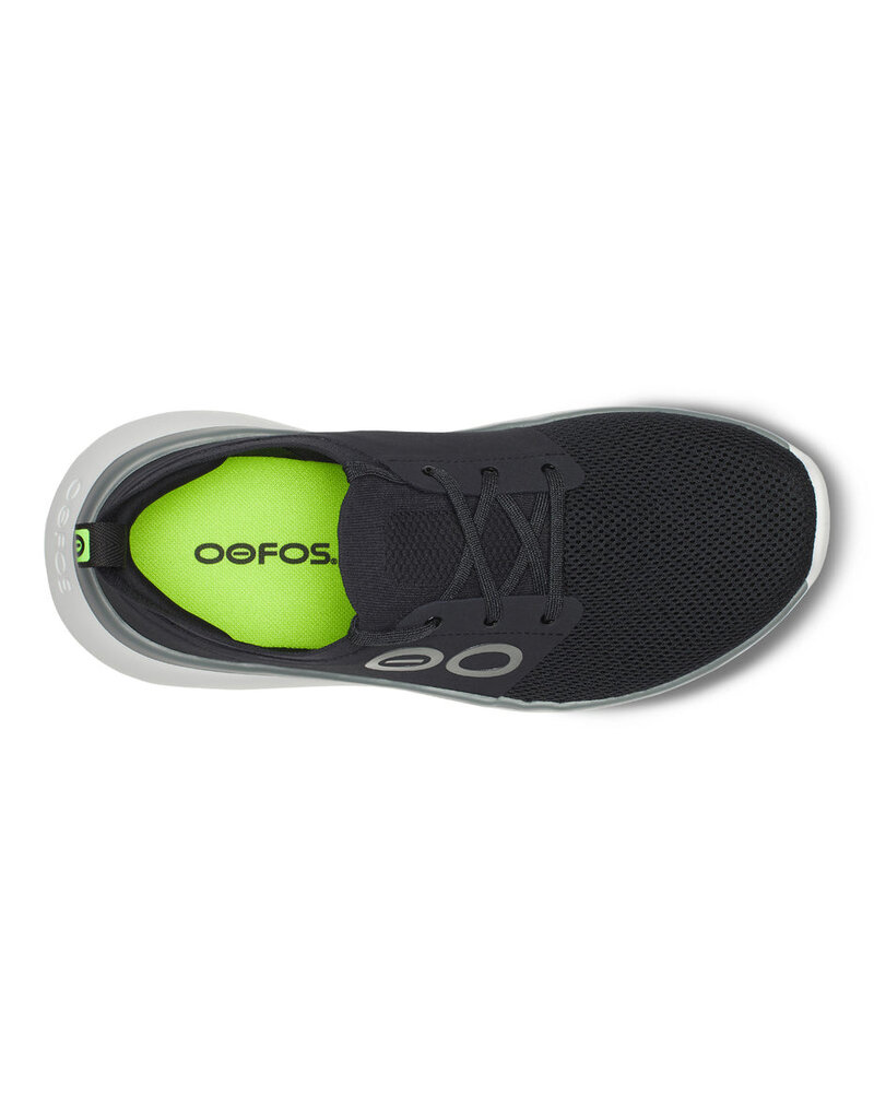 OOFOS MEN'S OOMY STRIDE-WHITE/BLACK