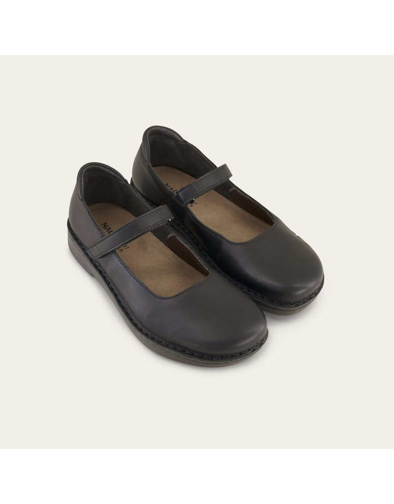 NAOT WOMEN'S MARTINOS LEATHER-JET BLACK