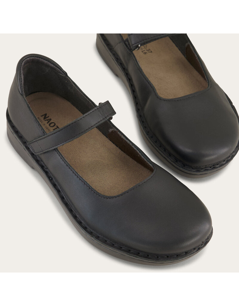 NAOT WOMEN'S MARTINOS LEATHER-JET BLACK