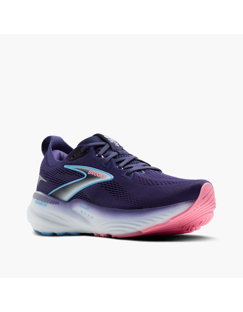 BROOKS WOMEN'S GLYCERIN GTS 22-BLUE RIBBON/PEACOAT/DIANTHUS