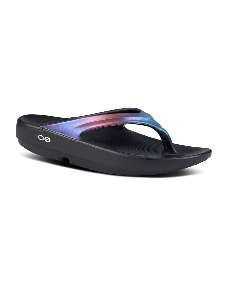 OOFOS OOLALA LUXE SANDAL-MIDNIGHT SPECTRE