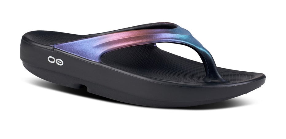 OOFOS OOLALA LUXE SANDAL-MIDNIGHT SPECTRE