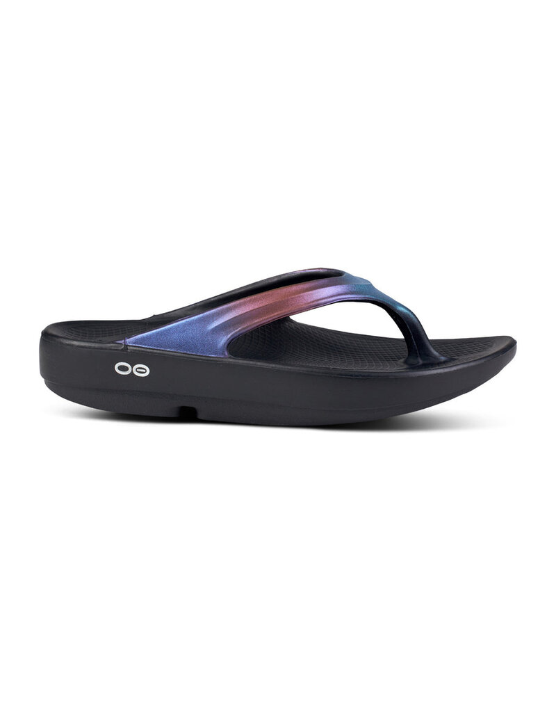 OOFOS OOLALA LUXE SANDAL-MIDNIGHT SPECTRE