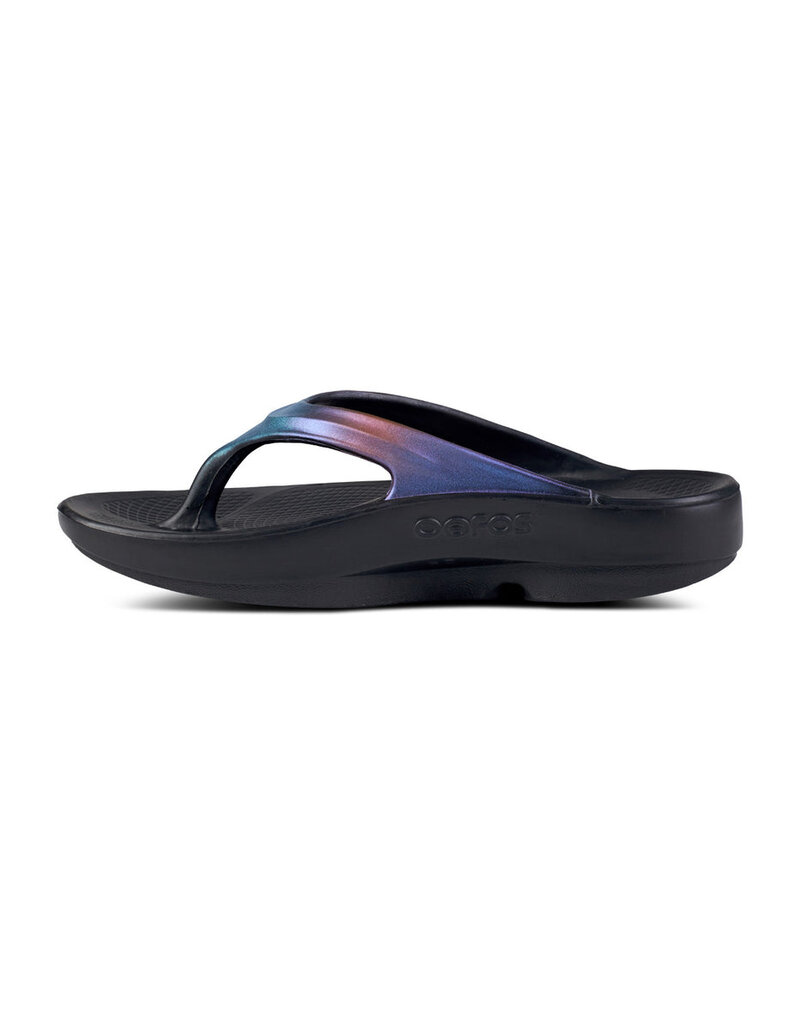 OOFOS OOLALA LUXE SANDAL-MIDNIGHT SPECTRE