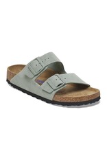 BIRKENSTOCK ARIZONA SOFT FOOTBED SUEDE-PURE SAGE