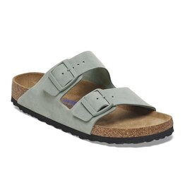 BIRKENSTOCK ARIZONA SOFT FOOTBED SUEDE-PURE SAGE