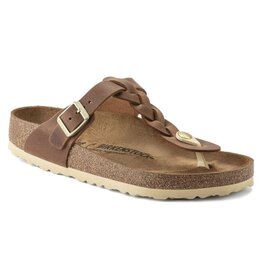 BIRKENSTOCK GIZEH BRAID OILED LEATHER-COGNAC