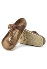BIRKENSTOCK GIZEH BRAID OILED LEATHER-COGNAC