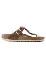 BIRKENSTOCK GIZEH BRAID OILED LEATHER-COGNAC