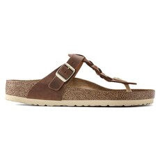 BIRKENSTOCK GIZEH BRAID OILED LEATHER-COGNAC