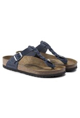 BIRKENSTOCK GIZEH BRAID OILED LEATHER-NAVY