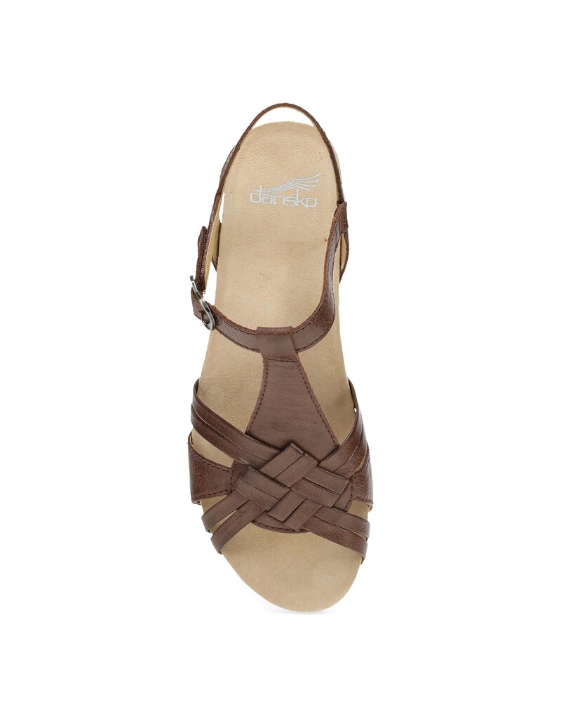 DANSKO WOMEN'S TIA MILLED BURNISHED-BROWN
