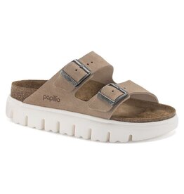 BIRKENSTOCK ARIZONA CHUNKY WARM SAND SUEDE