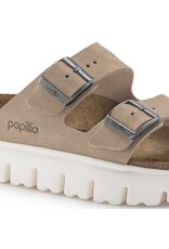 BIRKENSTOCK ARIZONA CHUNKY WARM SAND SUEDE