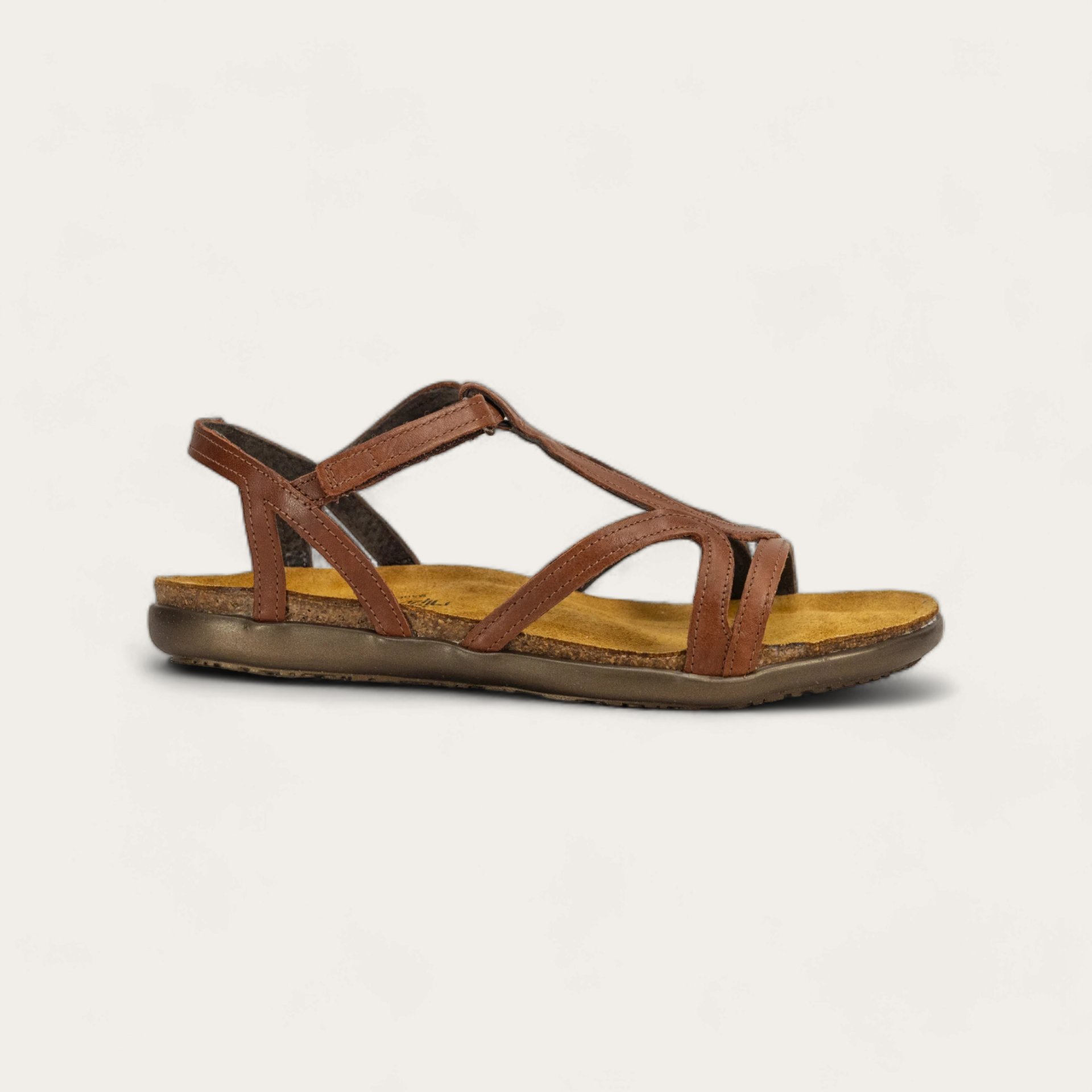 NAOT WOMEN'S DORITH SOFT LEATHER-CHESTNUT