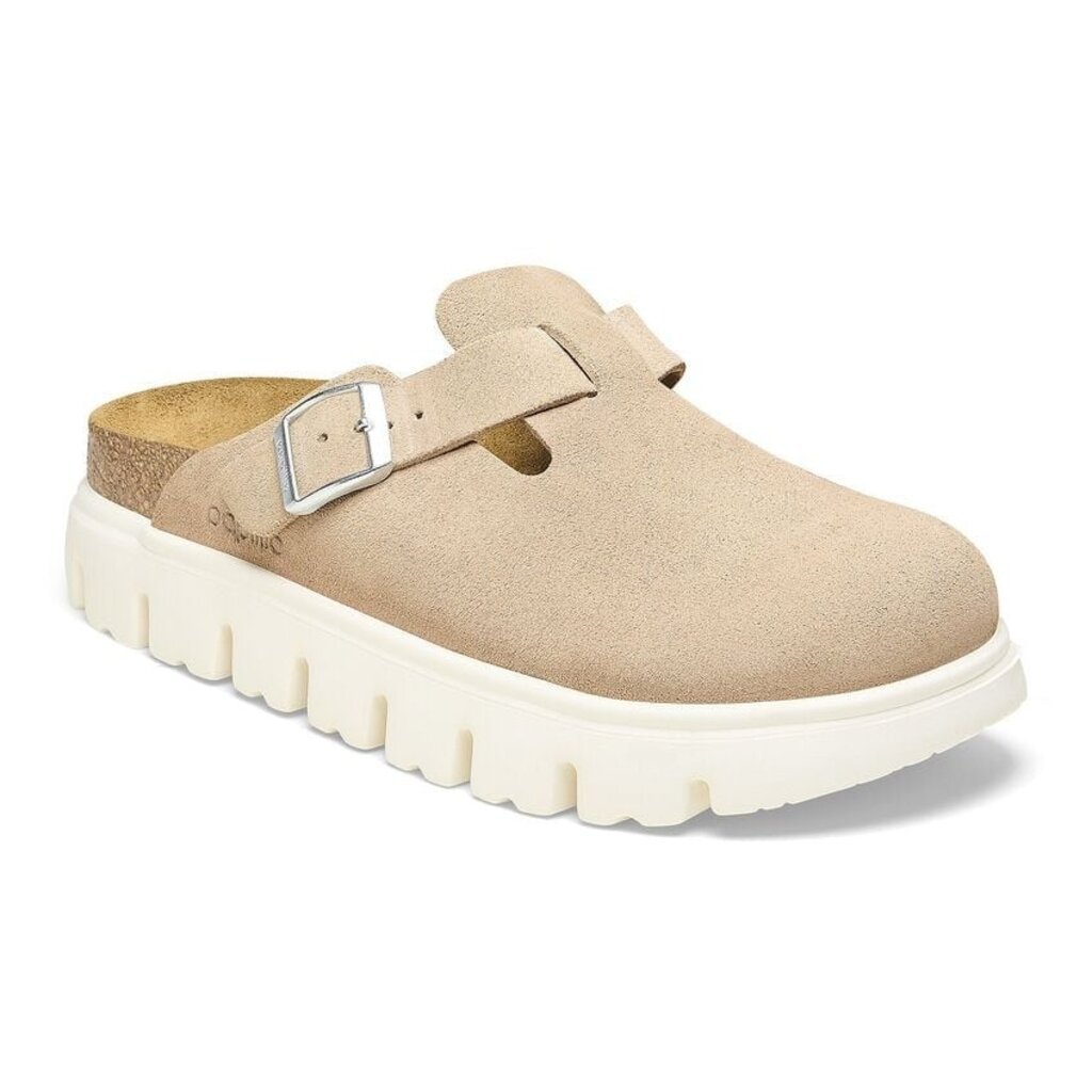 BIRKENSTOCK BOSTON CHUNKY SUEDE-WARM SAND