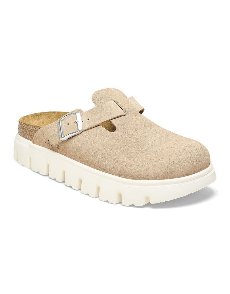 BIRKENSTOCK BOSTON CHUNKY SUEDE-WARM SAND