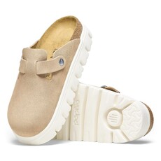 BIRKENSTOCK BOSTON CHUNKY SUEDE-WARM SAND